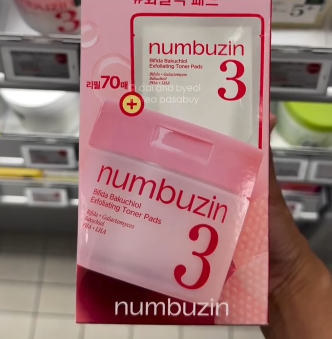 [OLIVEYOUNG] NUMBUZIN3 Exfoliating Toner Pads+refill