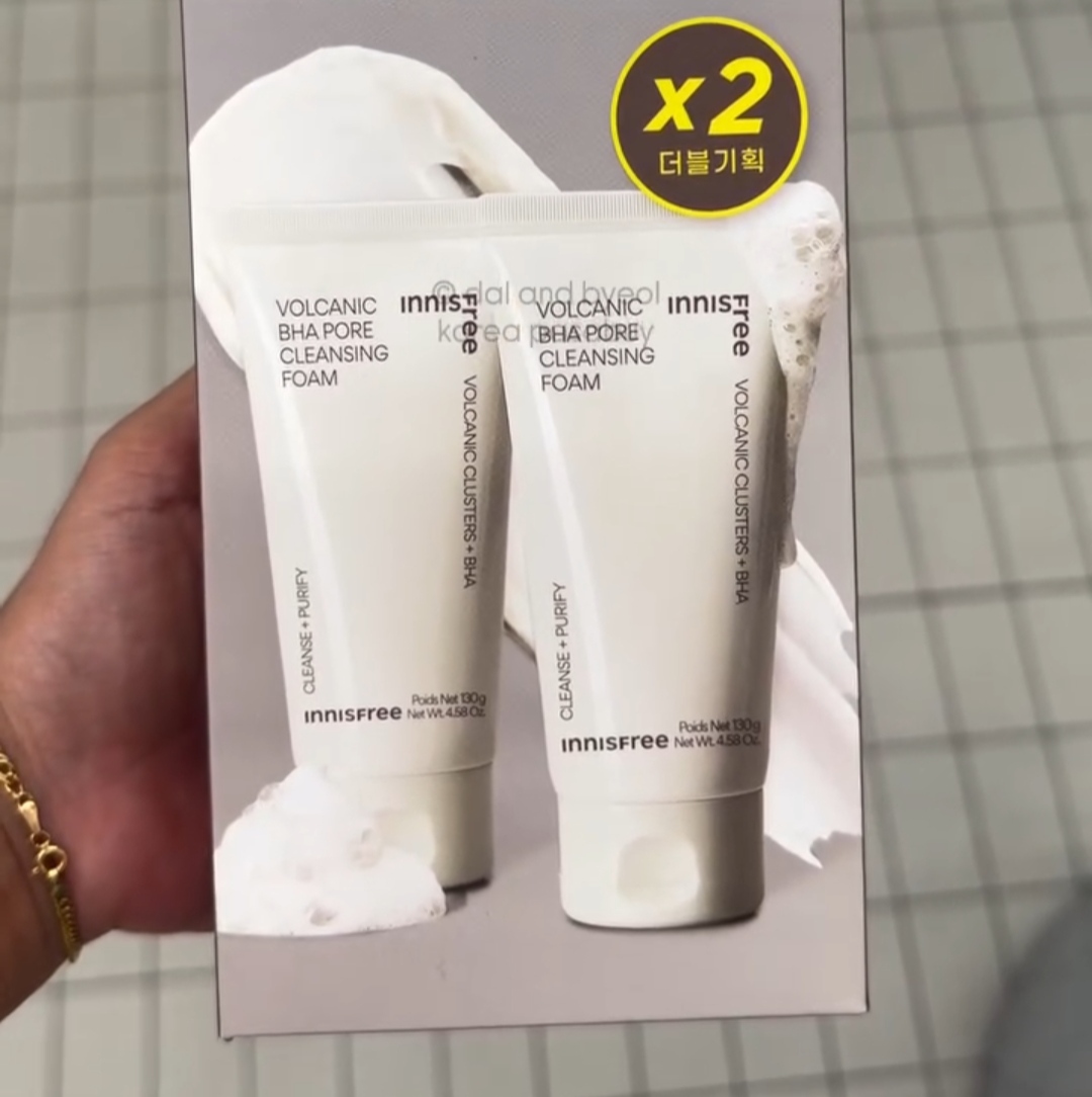 [OLIVEYOUNG] INNISFREE Volcanic Cleansing Foam 130g x2
