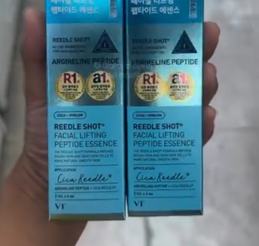 [DAISO] VT REEDLE SHOT Facial Lifting Peptide Essence 2ml x 6 Sachets
