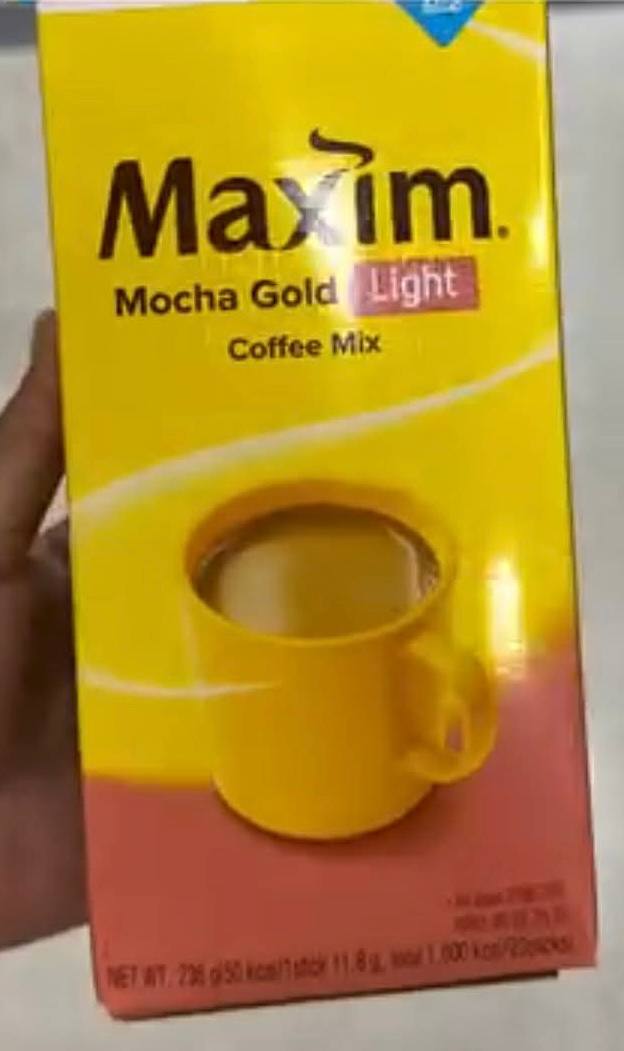[E-MART] MAXIM Mocha Gold Light Coffee Mix 20 Sticks