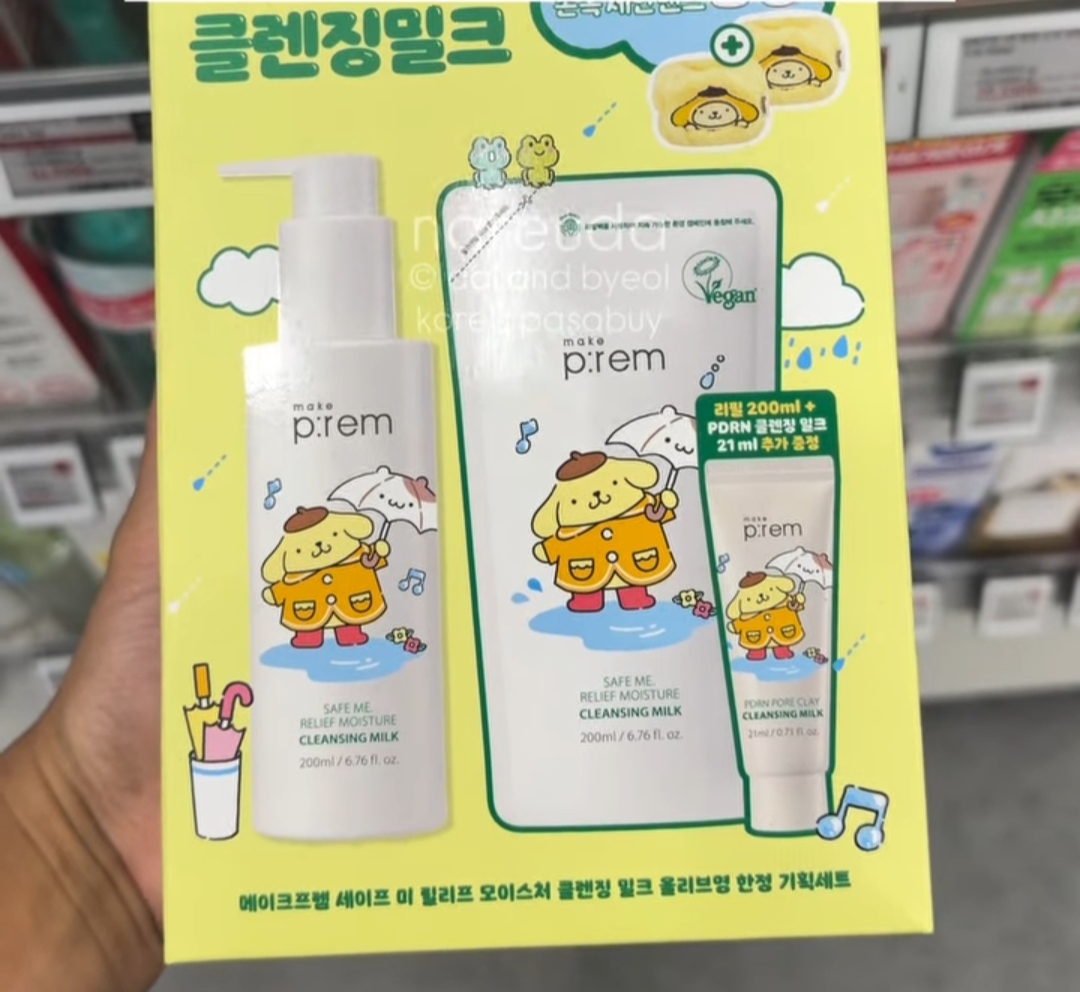 [OLIVEYOUNG] MAKEPREM Cleansing Milk 200ml +refill +fb