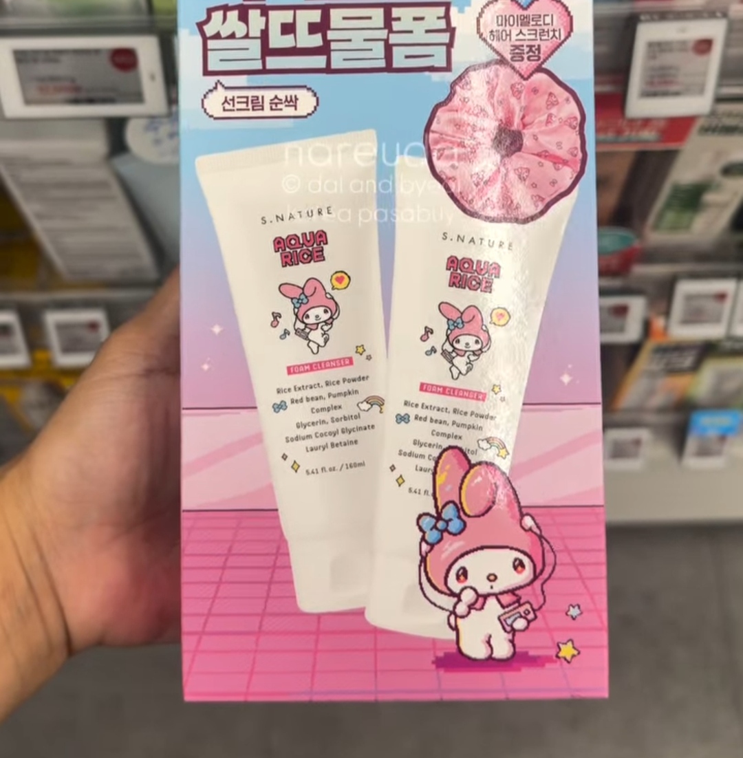 [OLIVEYOUNG] SNATURE Aqua Rice Foam Cleanser 160ml x2 +fb