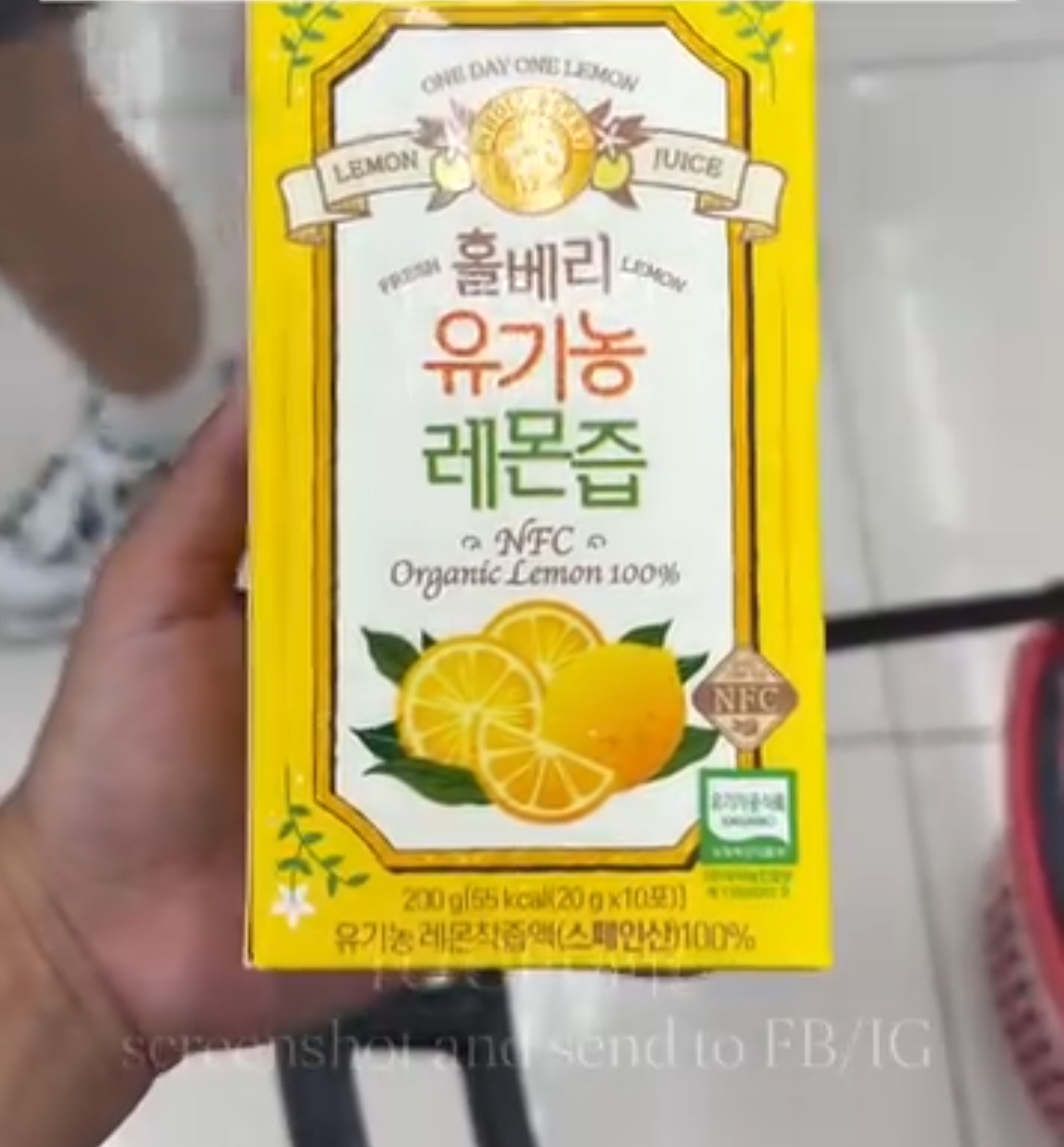[DAISO] WHOLEBERRY-Lemon Juice 100% 20g x10pcs