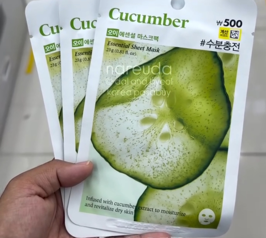 [DAISO] Cucumber Mask Sheet 1sheet