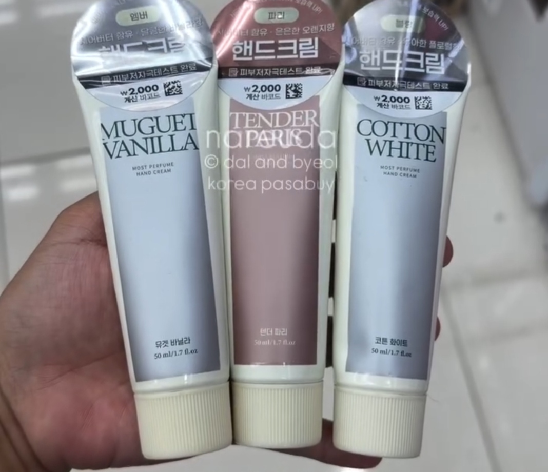 [DAISO] DAILYCOMMA Hand Creams Muguet Vanilla 50ml