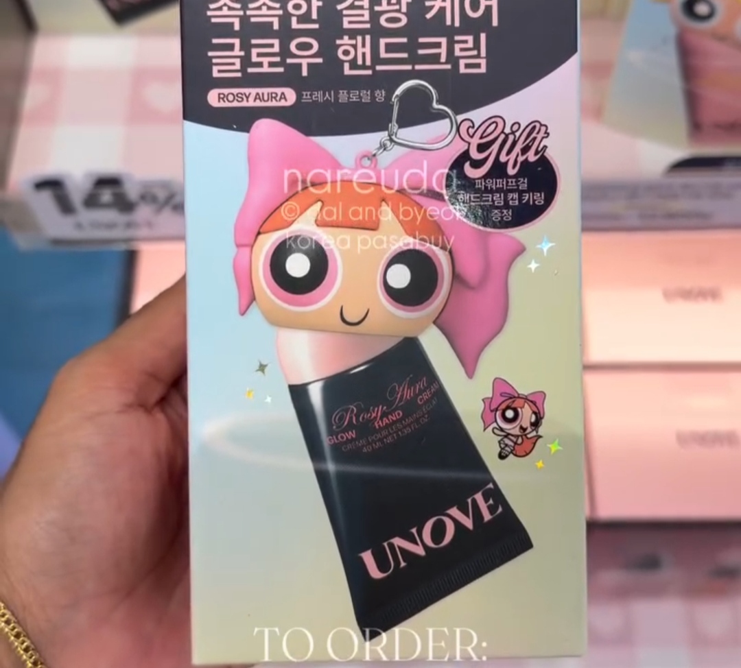 [OLIVEYOUNG] UNOVE Hand Cream Rosy Aura 40ml