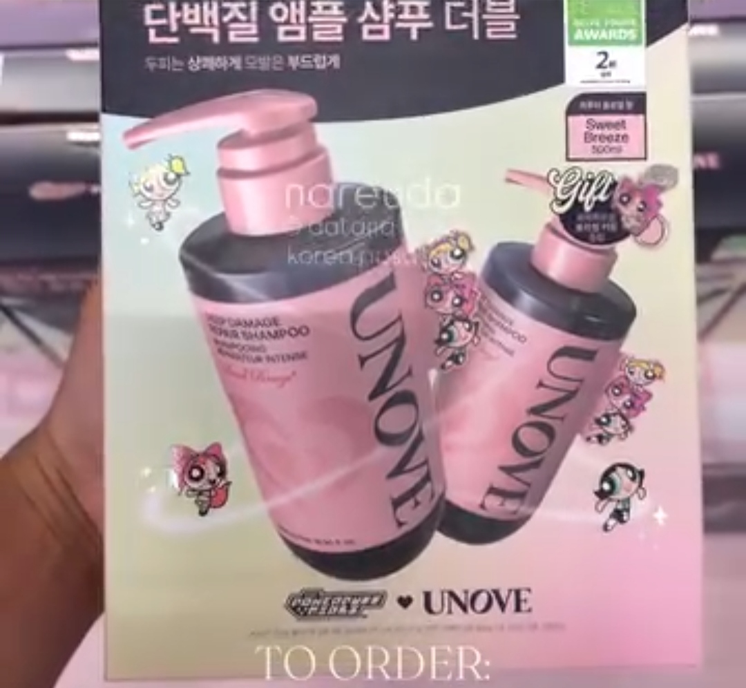 [OLIVEYOUNG] UNOVE Shampoo Sweet Breeze 500ml x2