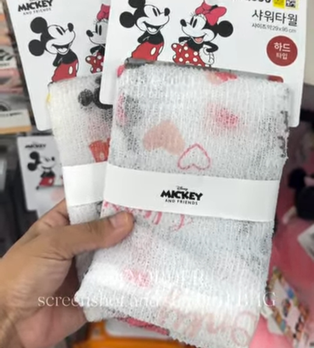 [DAISO] MICKEYMOUSE Shower Scrub