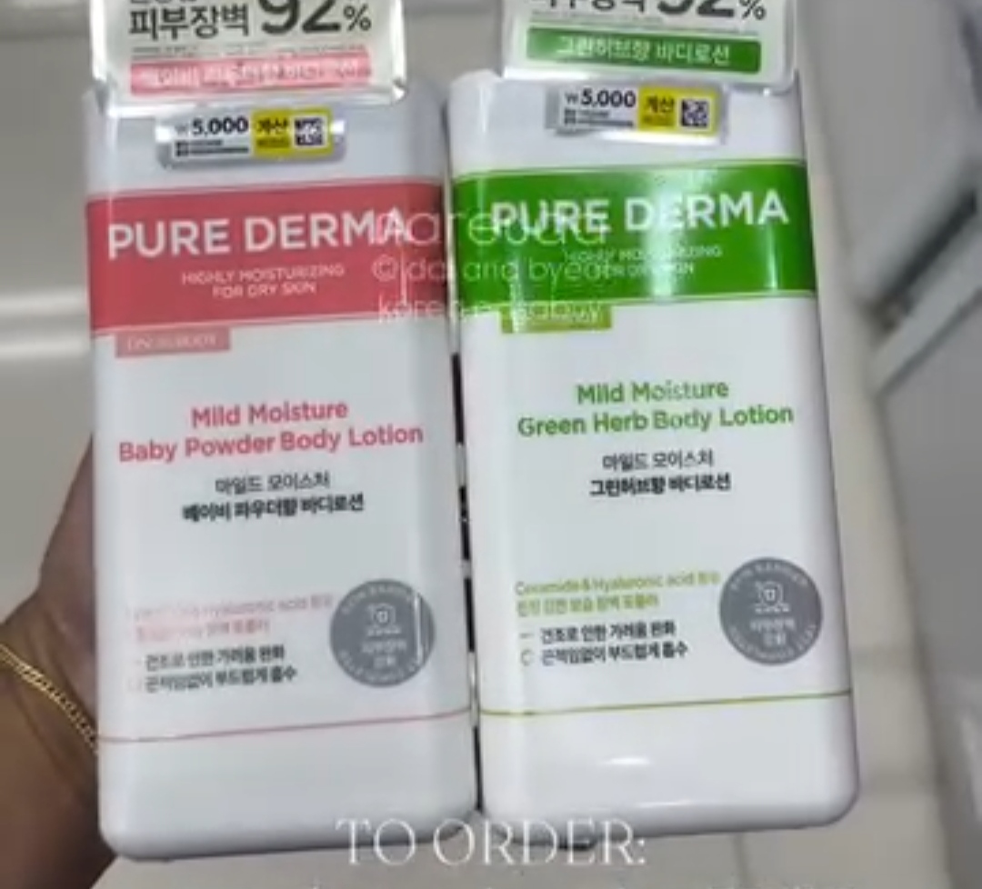 [DAISO] PUREDERMA Green Herb Body Lotion 500ml