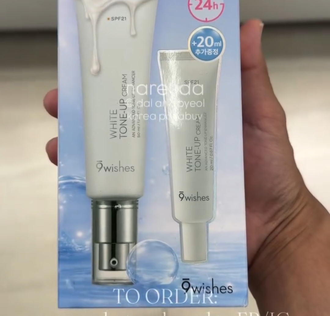 [OLIVEYOUNG] 9WISHES White Tone Up Cream 50ml +fbo