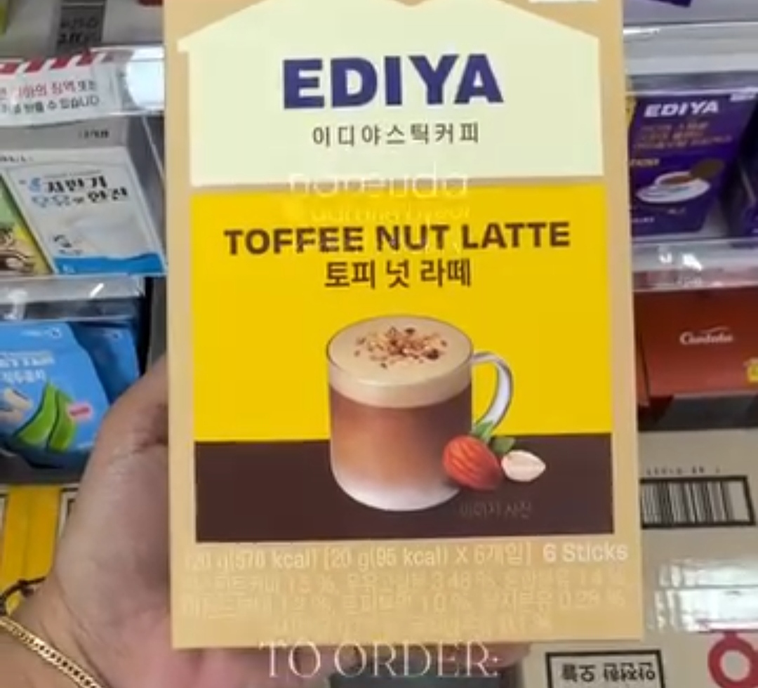 [DAISO] EDIYA Toffee Nut Latte 6sticks