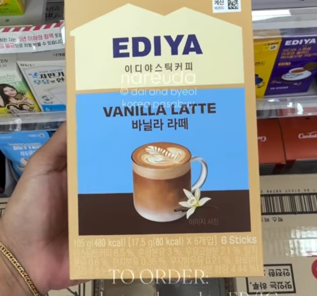 [DAISO] EDIYA Vanilla Latte 6sticks