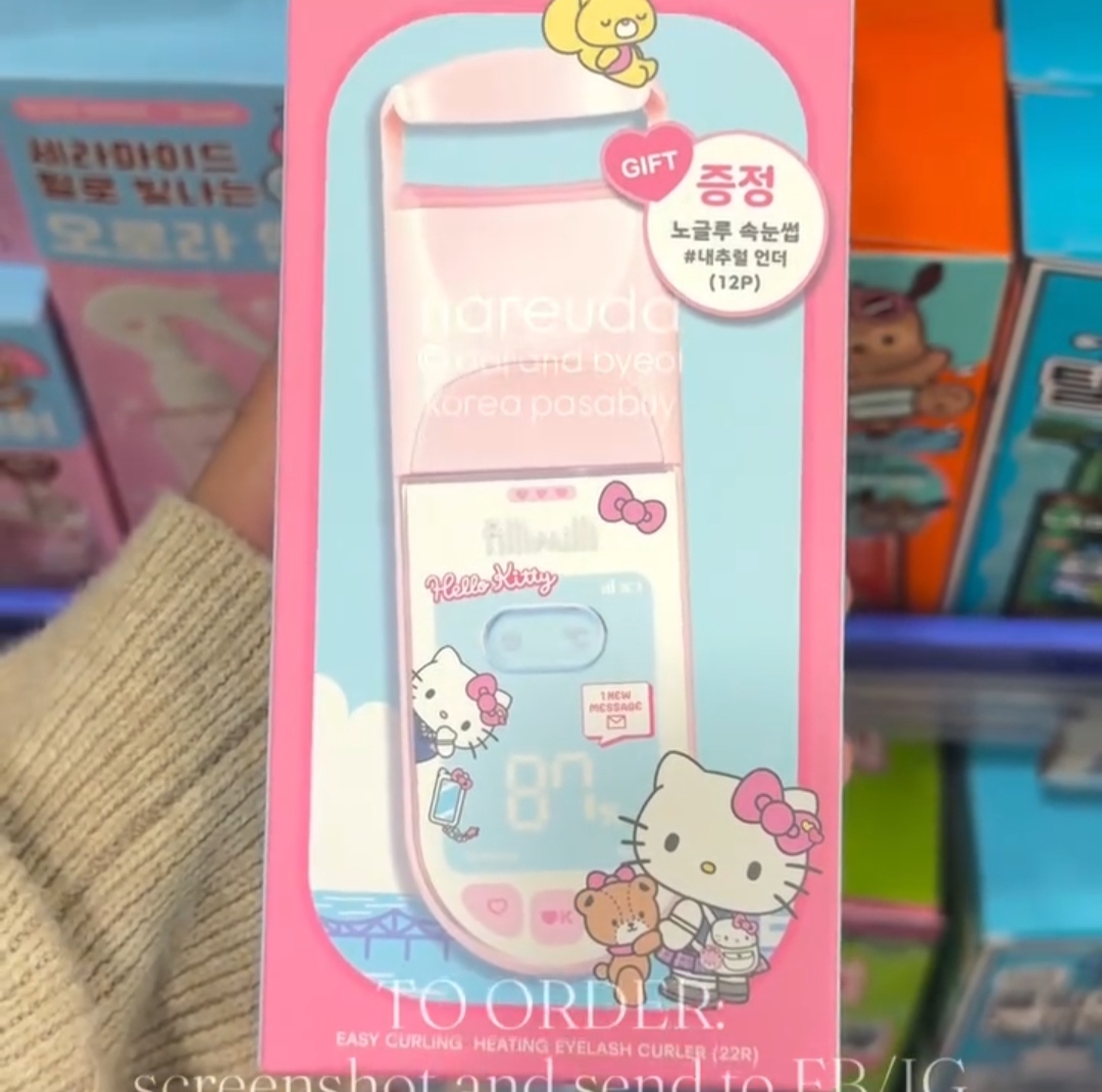 [OLIVEYOUNG] FILLIMILLI Heating Eyelash Curler Hello Kitty +fb