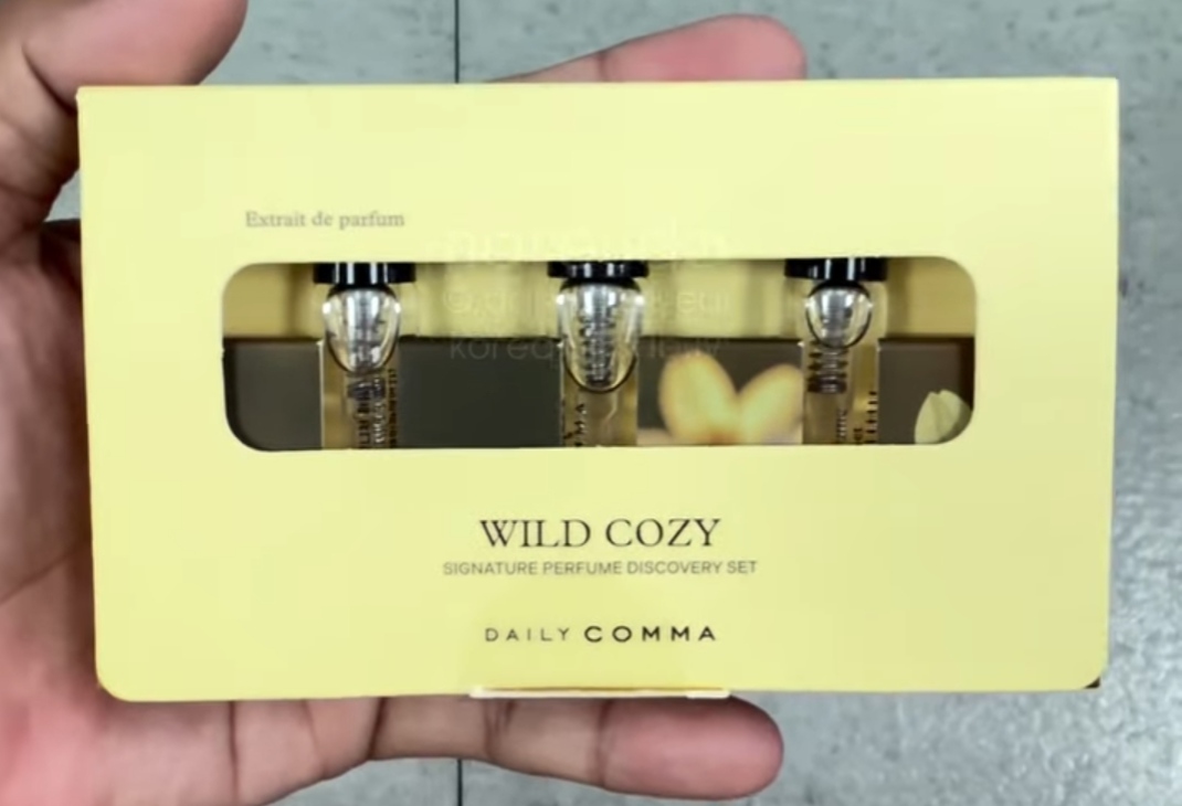 [DAISO] DAILYCOMMA Perfume Wild Cozy Set 3.3ml x3
