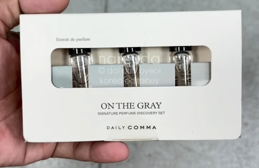 [DAISO] DAILYCOMMA Perfume On The Gray Set 3.3ml x3