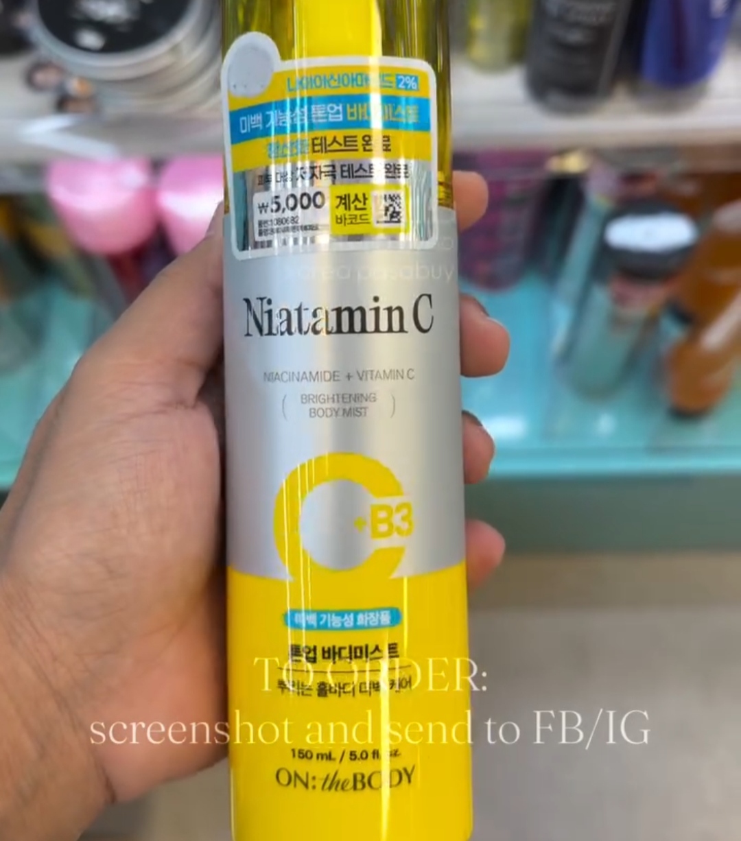 [DAISO] ONTHEBODY Niatamin C Body Mist 150ml