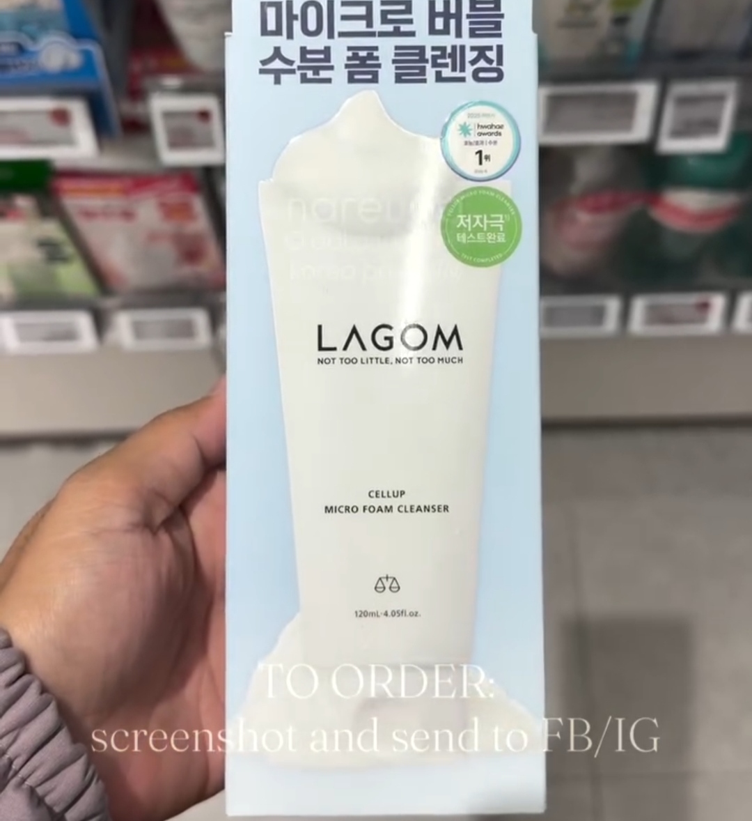 [OLIVEYOUNG] LAGOM Foam Cleanser 120ml