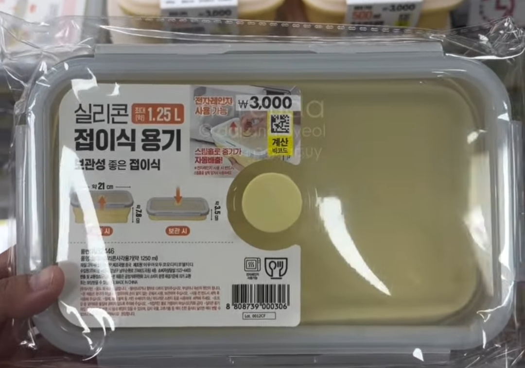 [DAISO] Silicone Container 1.25L