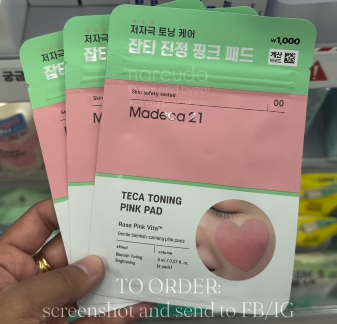 [DAISO] MADECA21 Pink Pad 4pcs