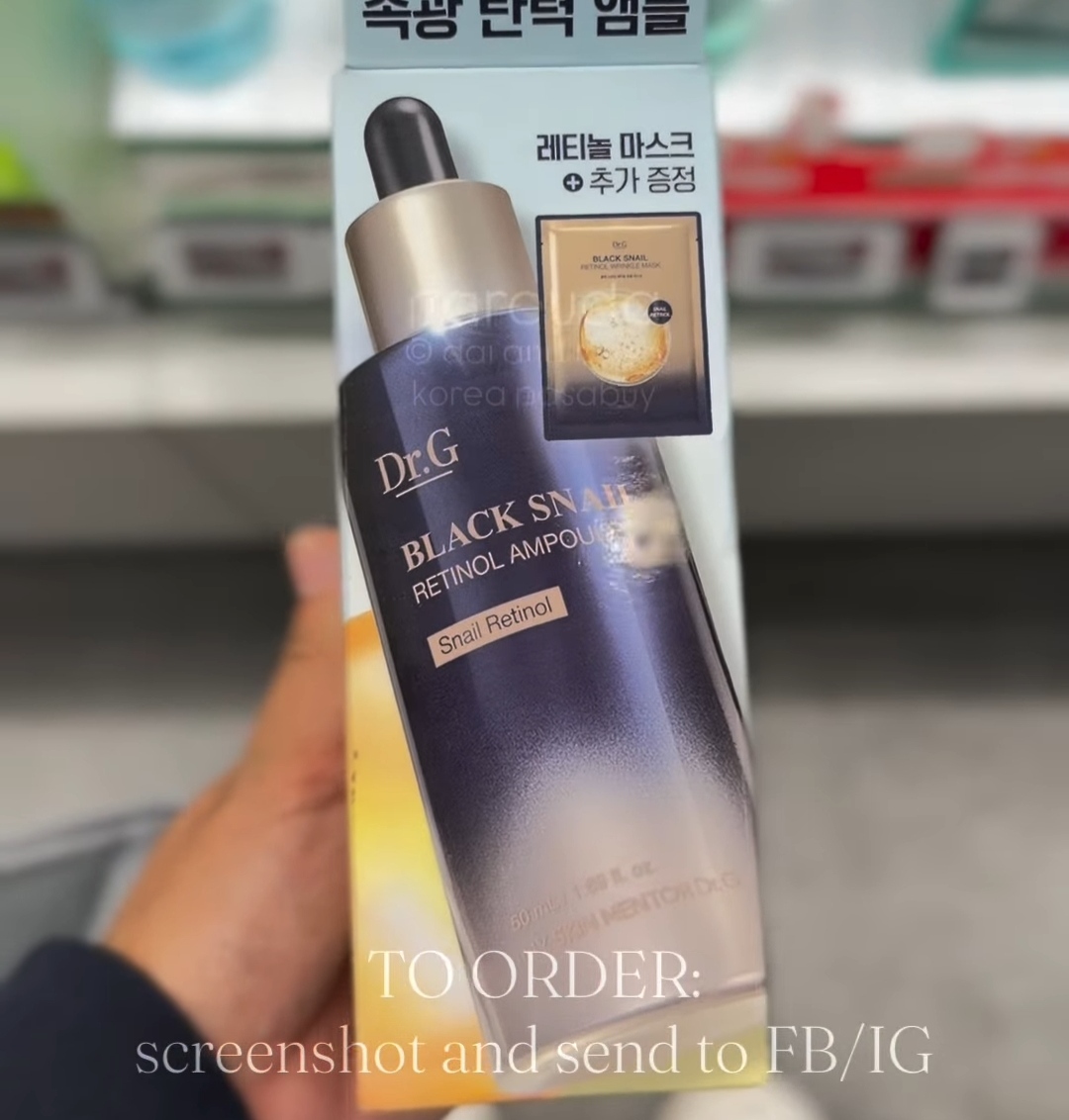 [OLIVEYOUNG] DR.G Black Snail Ampoule 50ml