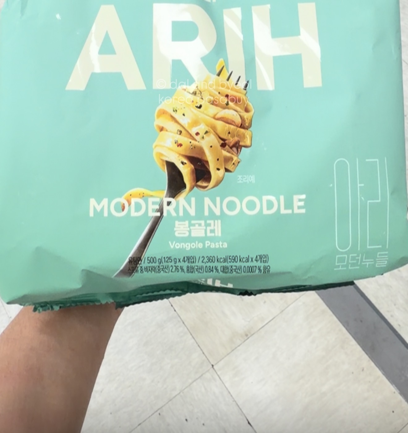 [E-MART] ARIH Modern Noodle 4Packs - Vongole Pasta