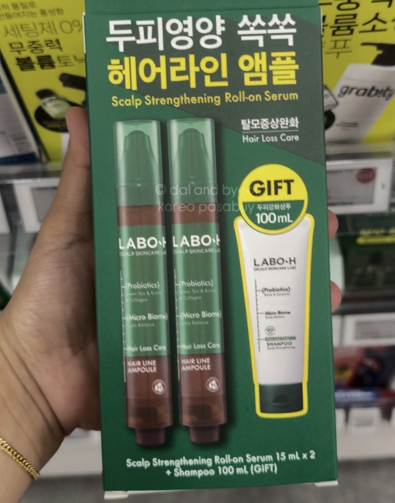 [OLIVEYOUNG] Labo-H Scalp Roll-on Serum 15ml x2