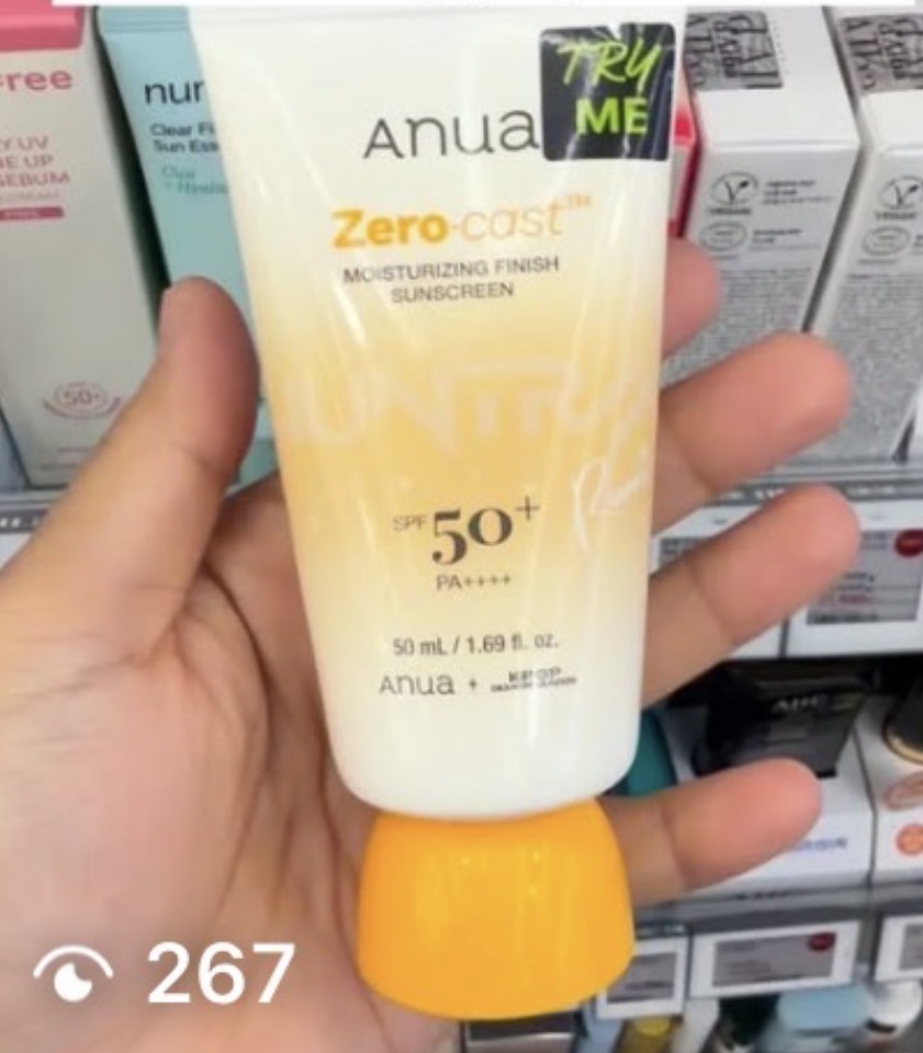 [ANUA] Zero Cast Moisturizing Finish Sunscreen