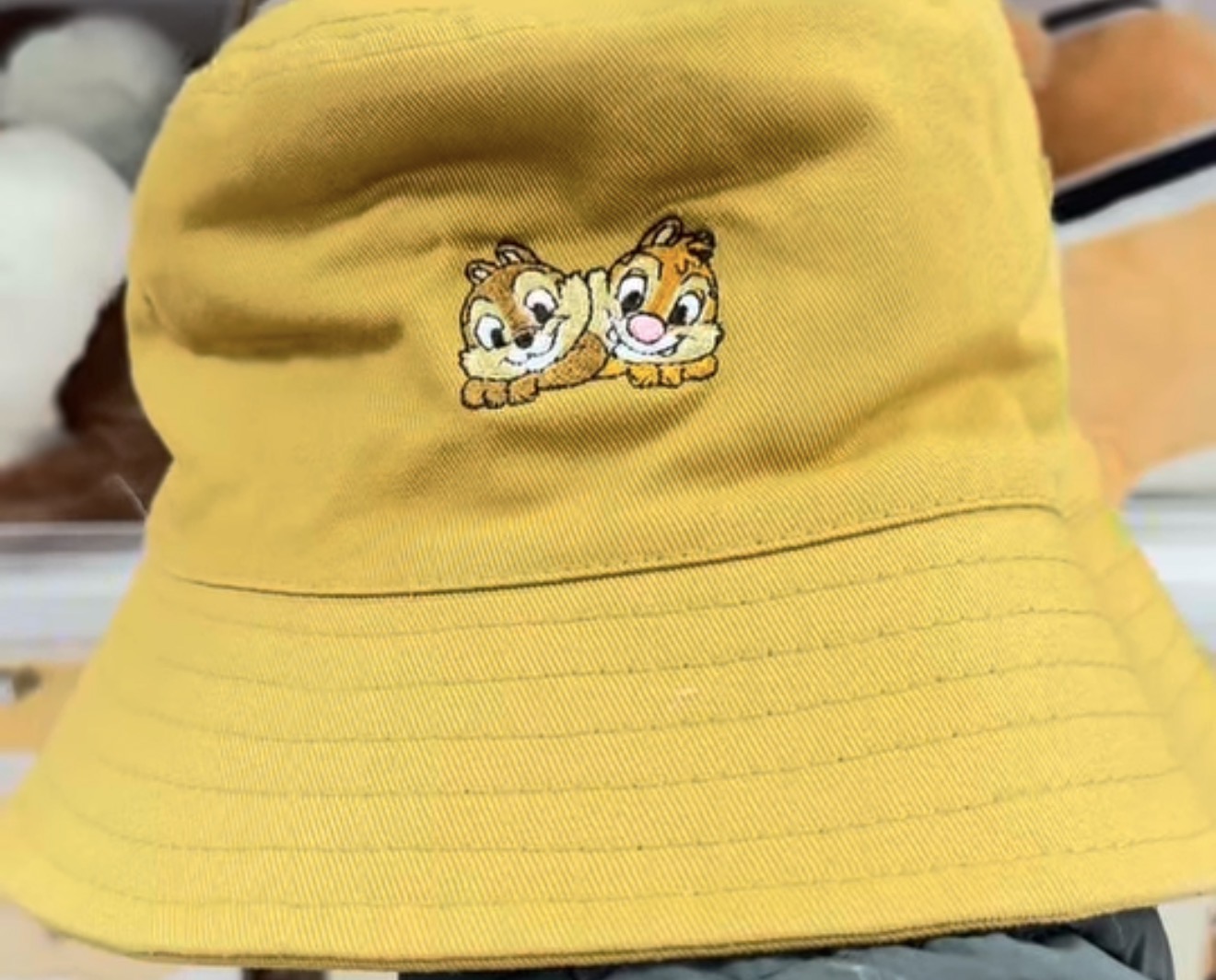 [DAISO] CHIP N DALE Bucket Hat (Yellow)