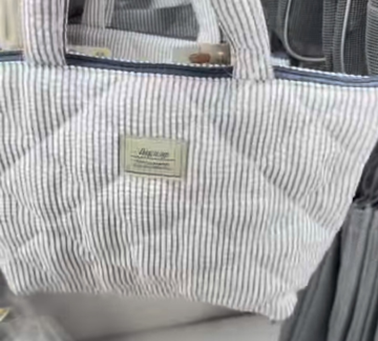 [DAISO] Blue Simple Bag