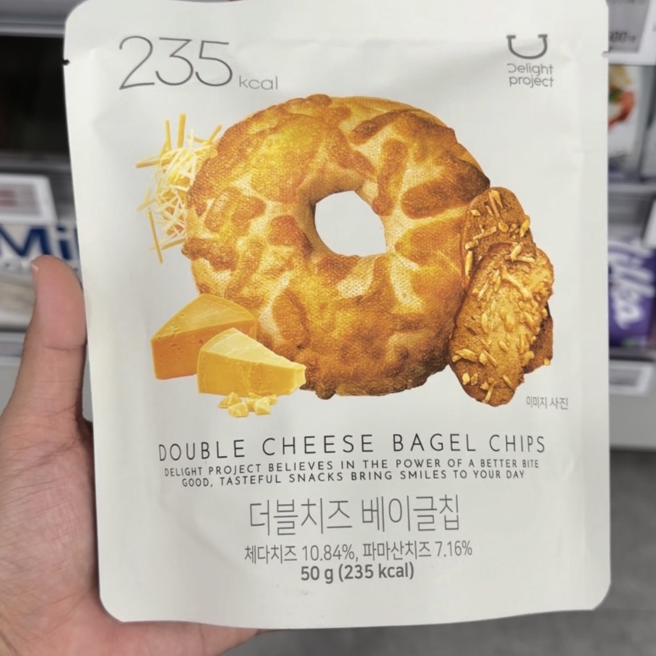 [OLIVEYOUNG] Bagel Chips 3Pack - Double Cheese