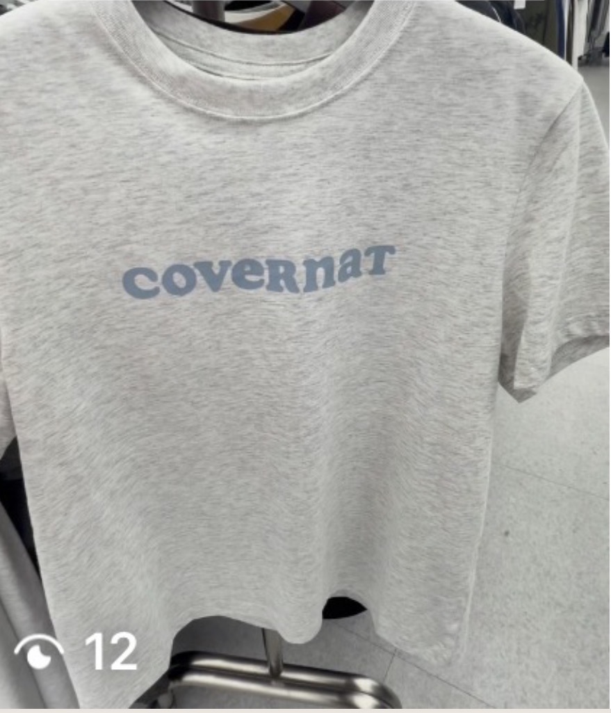 [COVERNAT] Women’s Logo Shirt (Gray)