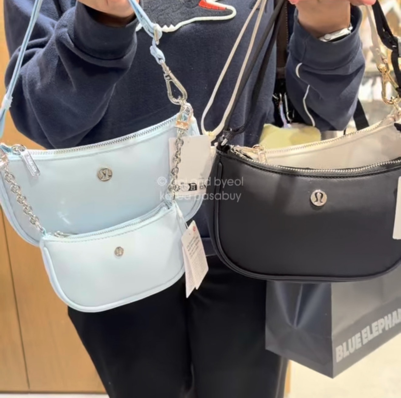 [LULULEMON] City Essential Mini Shoulder Bag ( Foam Cloud )