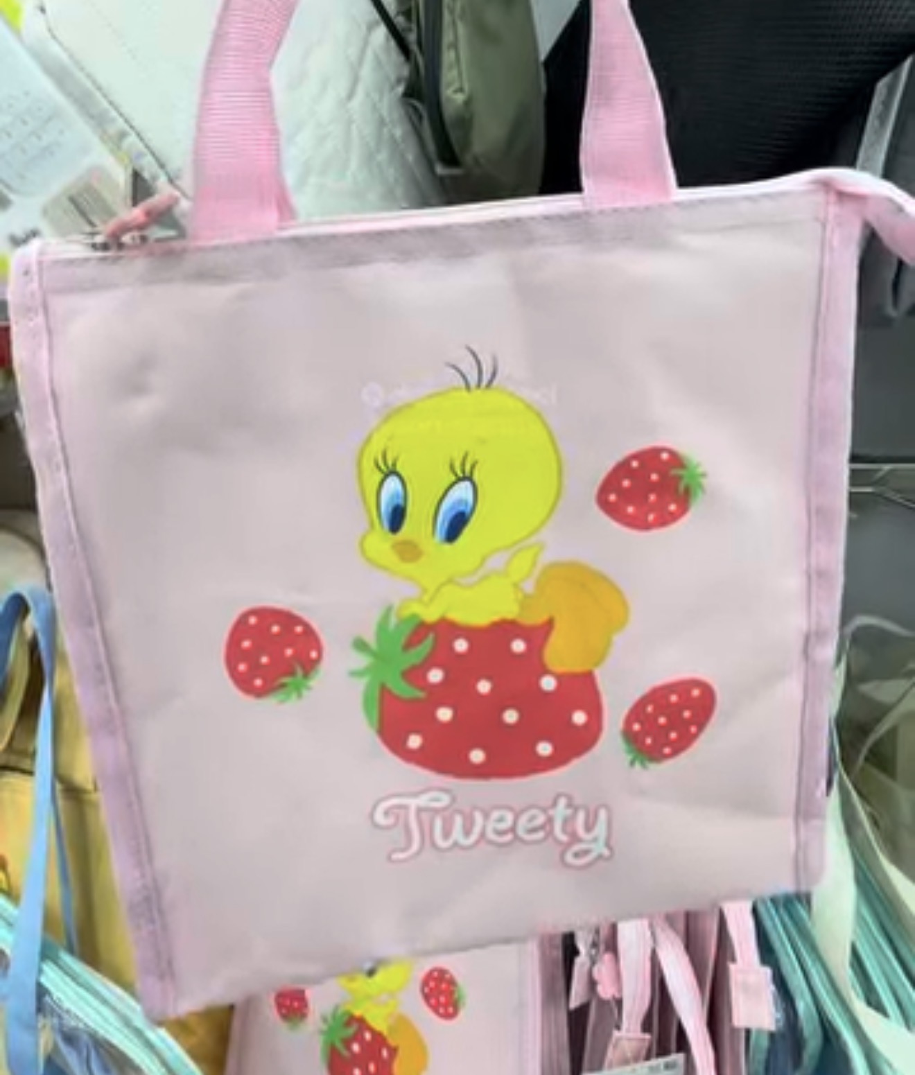 [DAISO] Tweety Bird Bag (Pink)