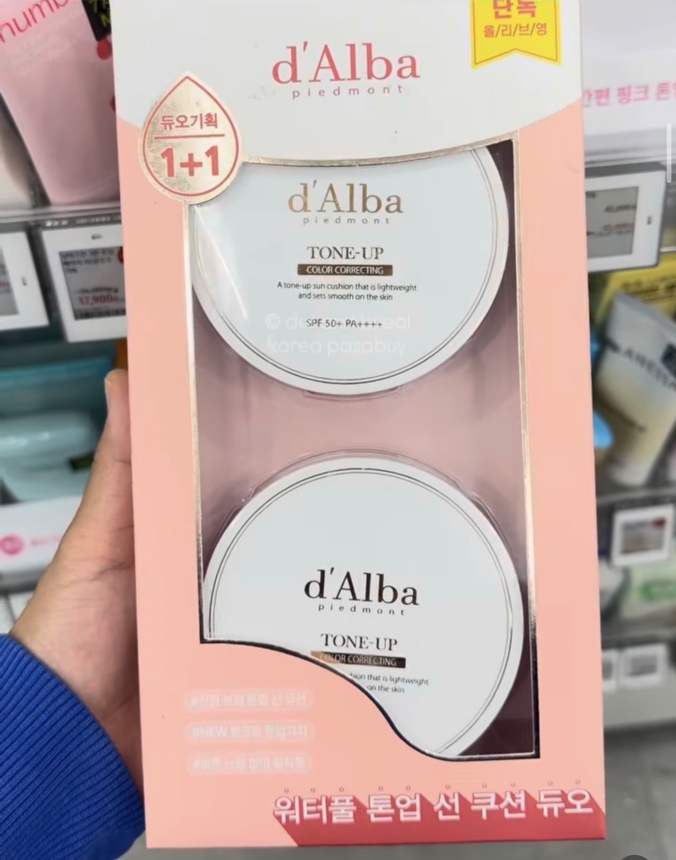 [OLIVEYOUNG] Dalba Tone Up Color Correcting Cushion x2