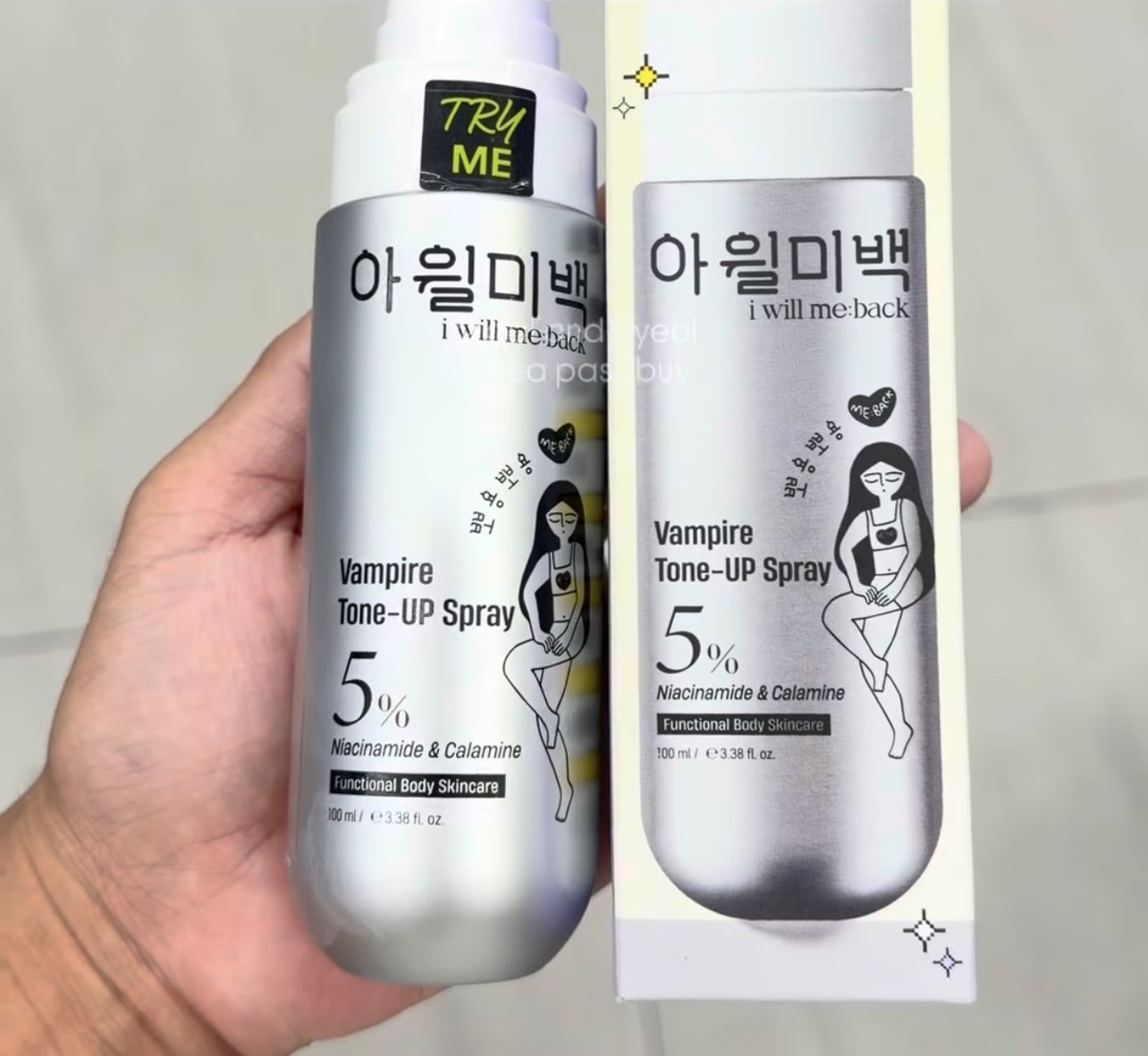 [OLIVEYOUNG] IWILLMEBACK Vampire Tone-Up Spray