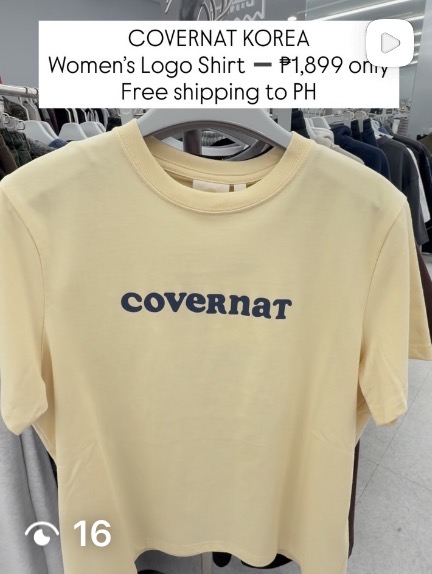 [COVERNAT] Women’s Logo Shirt (Butter)