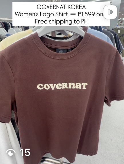 [COVERNAT] Women’s Logo Shirt (Brown)