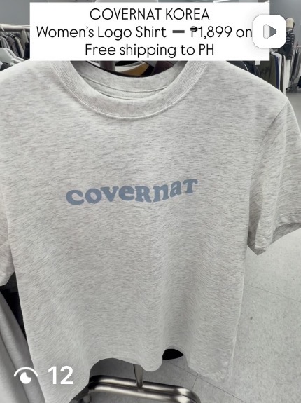 [COVERNAT] Women’s Logo Shirt (Gray)