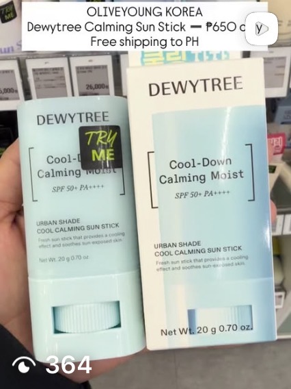 [DEWYTREE] Cool Calming Sun Stick