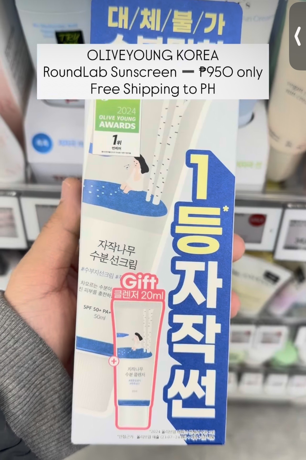 [OLIVEYOUNG] RoundLab Sunscreen