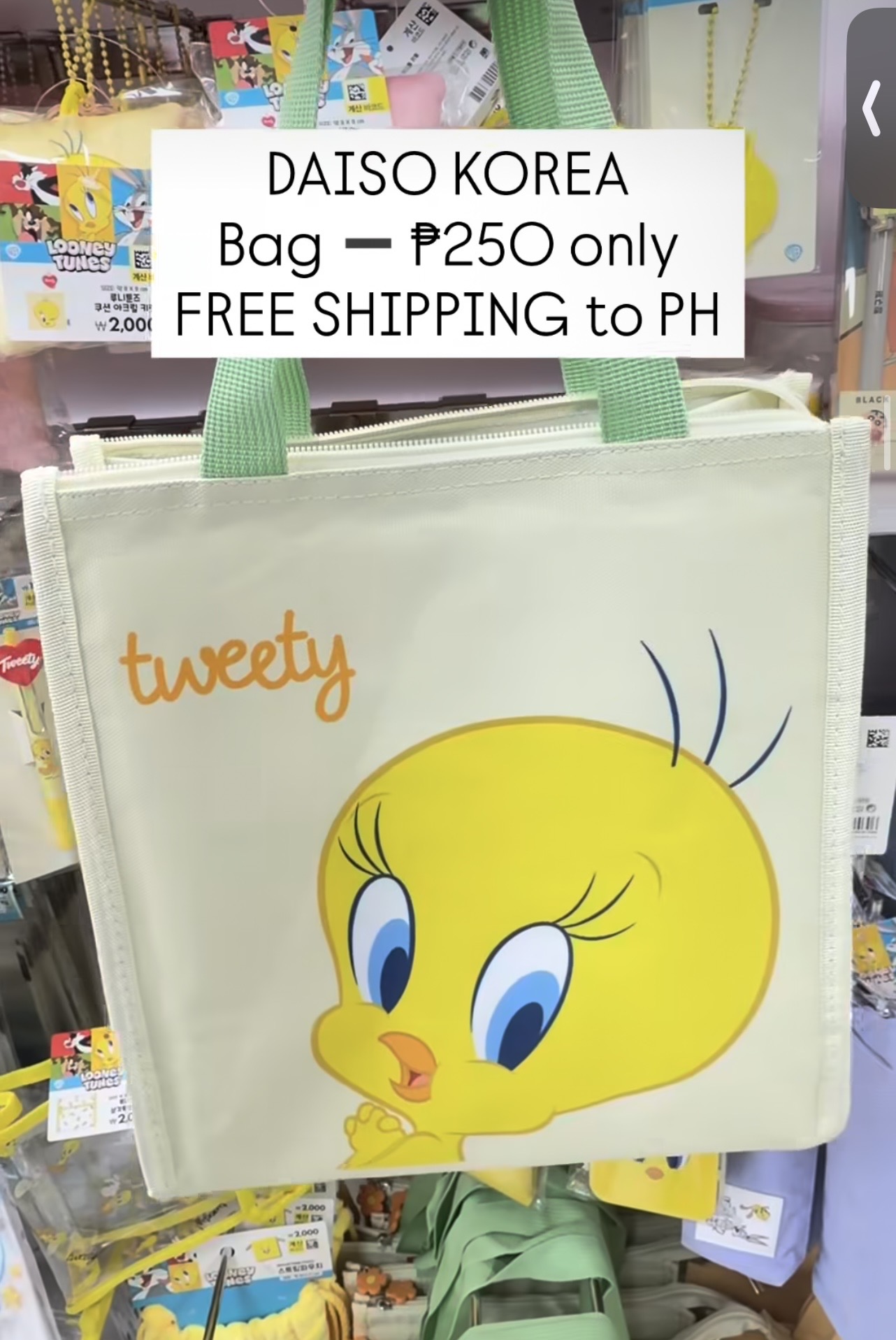 [DAISO] Tweety Bird Bag
