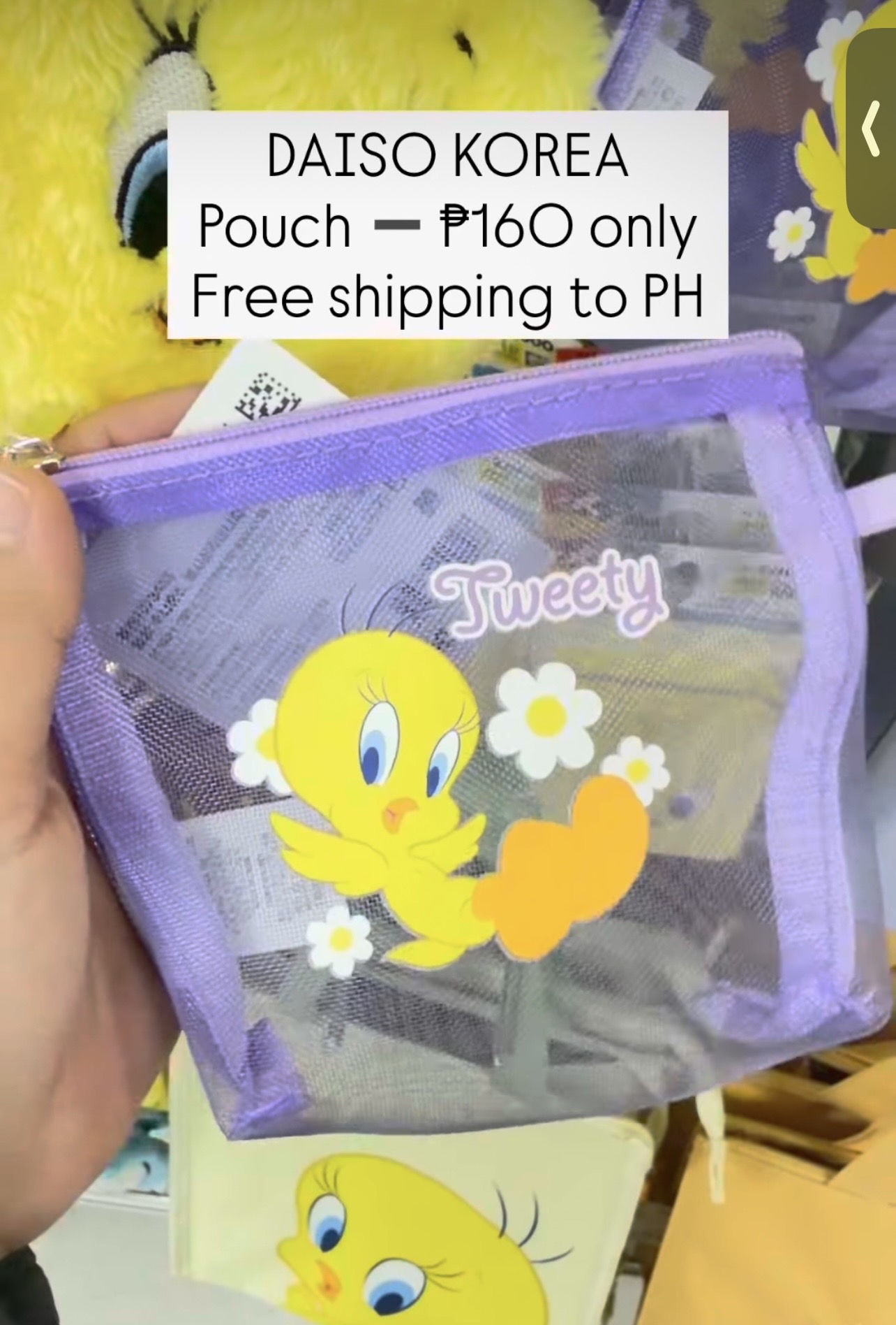 [DAISO] Tweety Bird Pouch