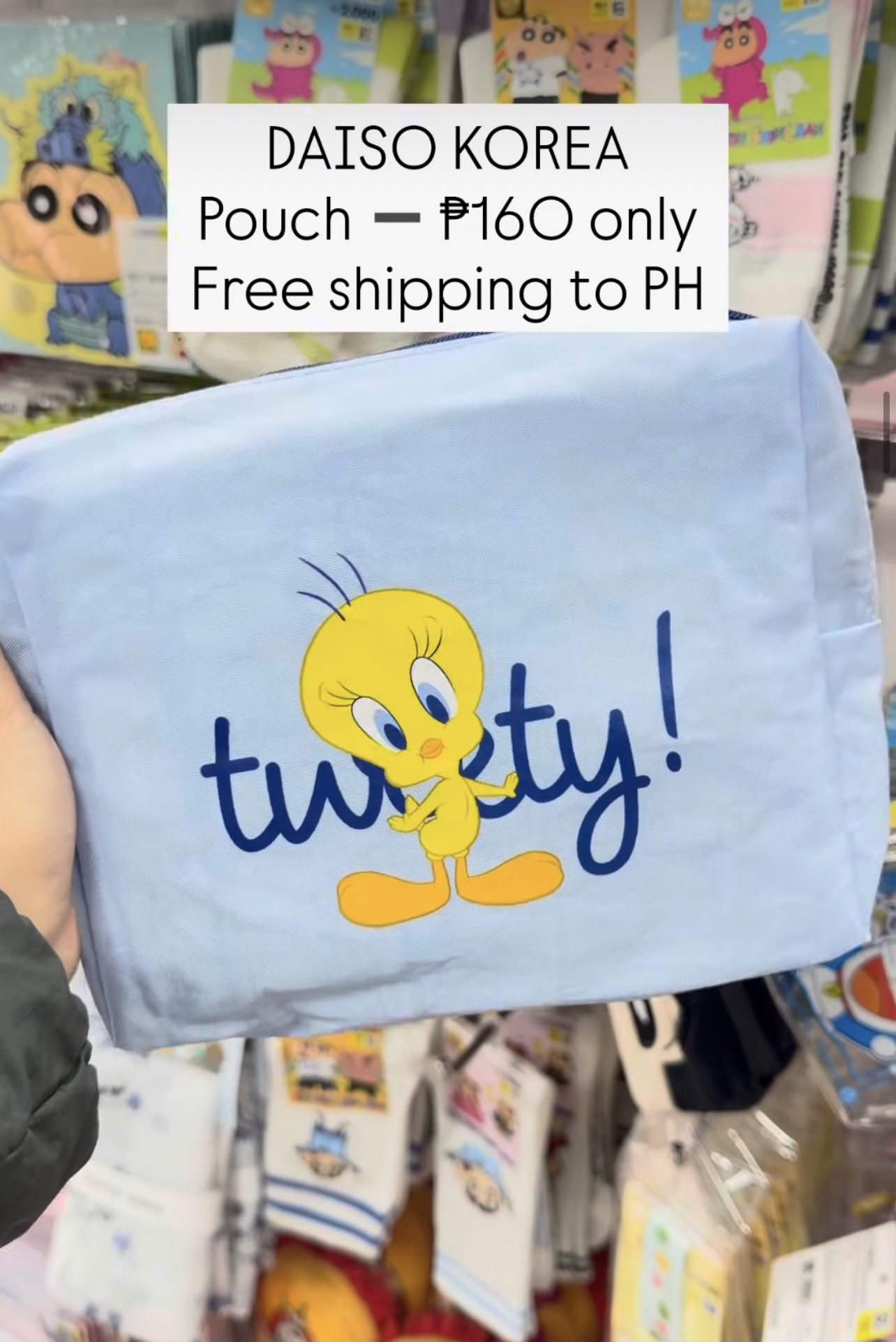 [DAISO] TWEETY BIRD pouch