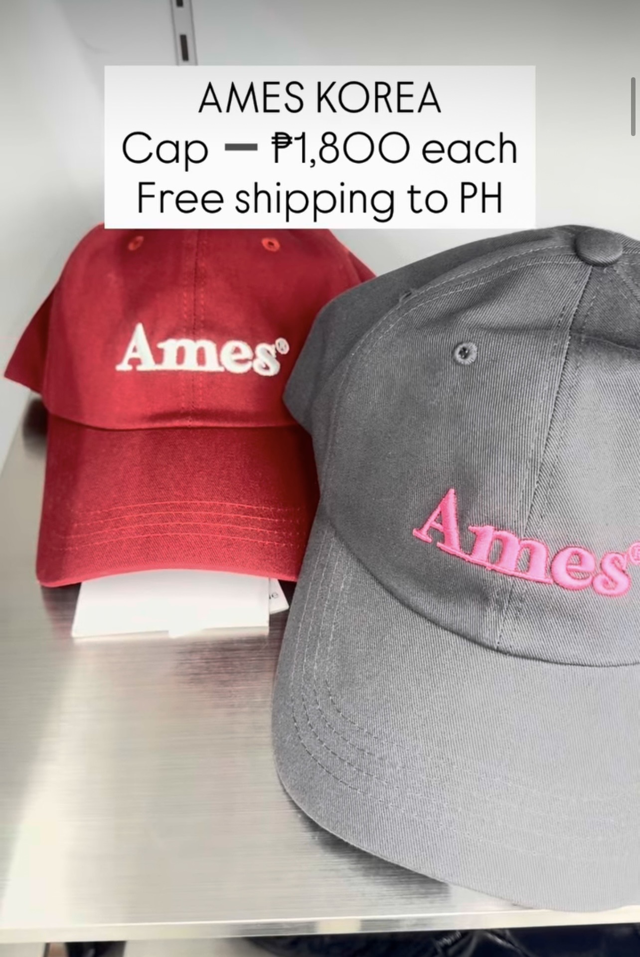 [AMES] Cap (Gray)