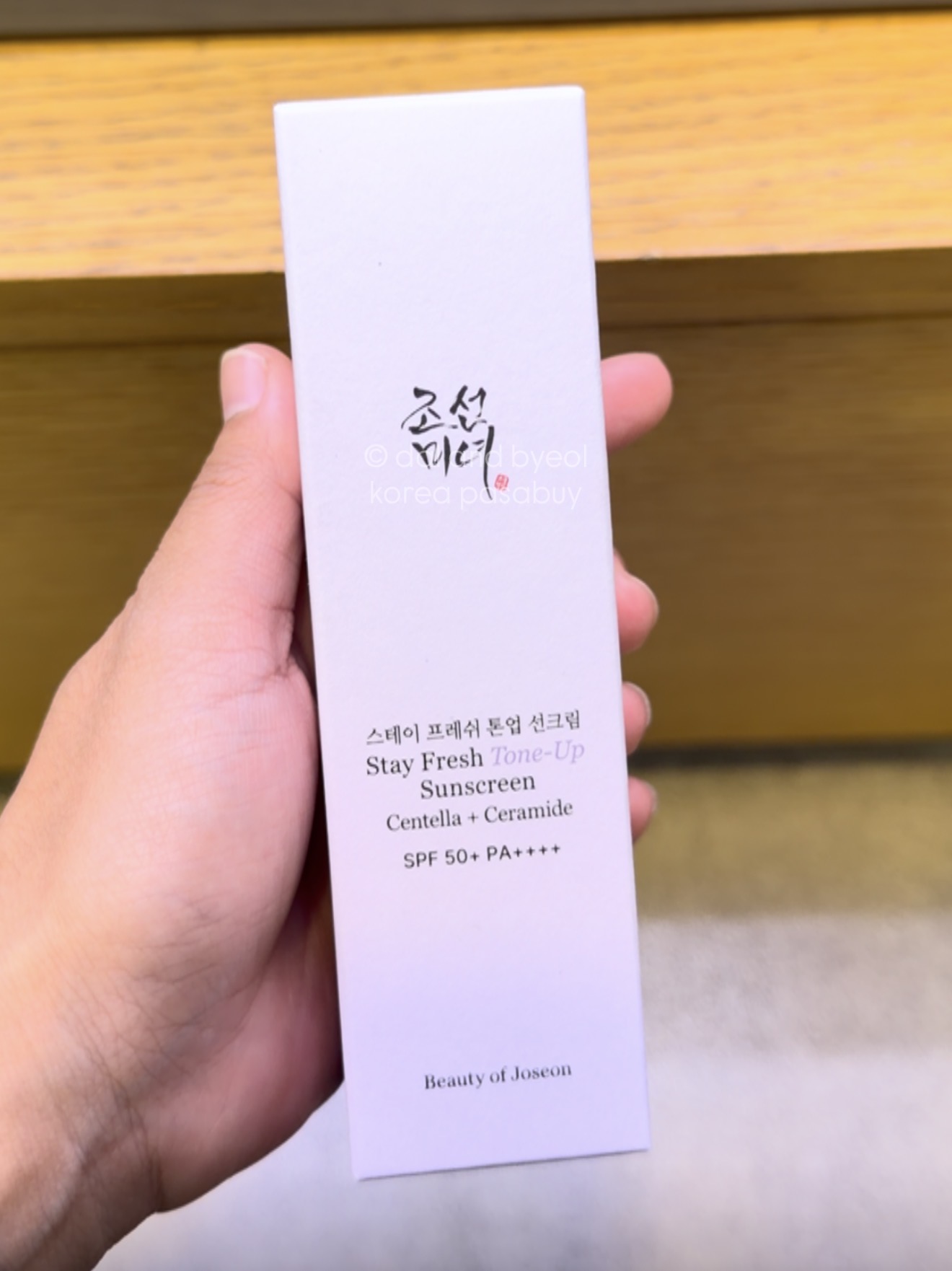 [OLIVEYOUNG] BOJ Stay Fresh Tone Up Sunscreen (Purple)