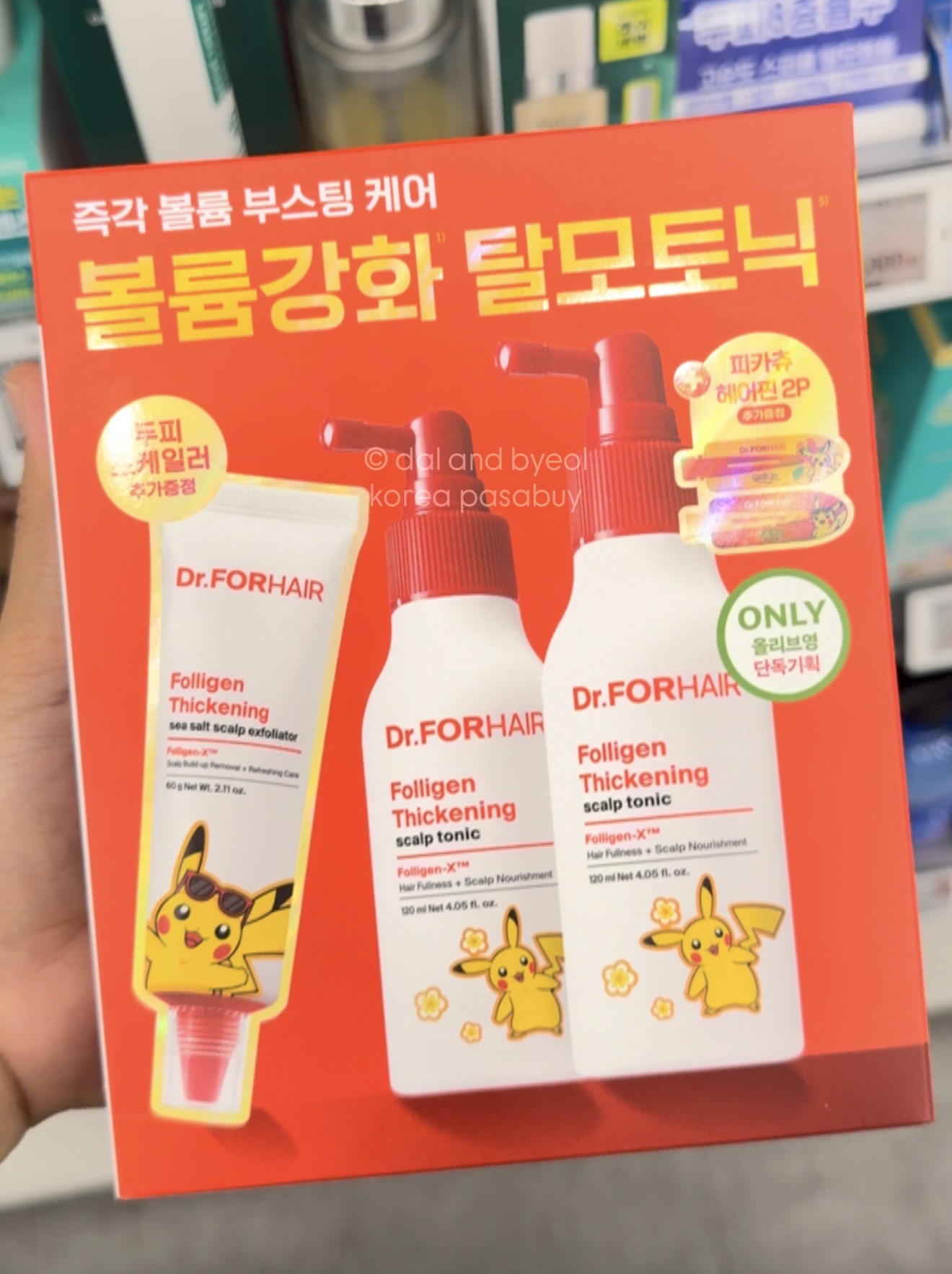 [OLIVEYOUNG] POKEMON DR. FORHAIR Scalp Tonic 120ml x2