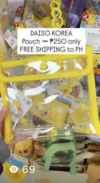 [DAISO] Tweety Bird Pouch