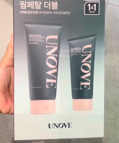 [OLIVEYOUNG] UNOVE Hair Mask x2